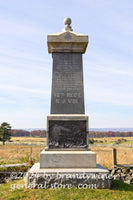 art print of New Jersey 12th Infantry monument in Gettysburg National military park