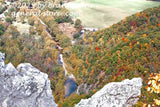 art print of north fork of Potomac river from top of Seneca Rocks WV