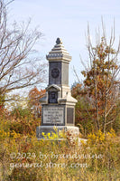 art print of New York 126th Infantry monument in Gettysburg National military park