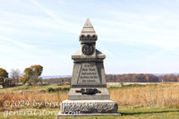 art print of 59th New York infantry monument in Gettysburg National Military park