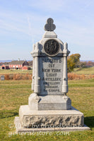 art print of New York monument for Battery B 1st Light Artillery Brigade 2nd corps in Gettysburg