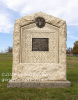 art print of Oneida NY Cavalry Meade's escort monument in Gettysburg national park