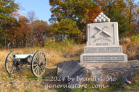 art print of 1st Ohio light artillery Battery L monument in Gettysburg National Park