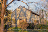 Old Chapel in warm setting sun in Millwood VA art print