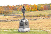 art print of 2nd PA Cavalry Provost Guard monument in Gettysburg national park