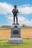 pa 2nd cavalry front of monument in gettysburg national park art print