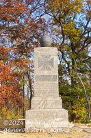 art print of original Gettysburg monument for 91st PA Infantry on Little Round Top