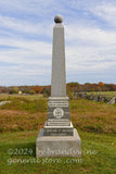 art print of PA Col Chapman Biddle and Major Alexander Biddle PA monument in Gettysburg