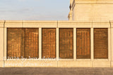 Pennsylvania monument copper plaques on front left side in Gettysburg National Military Park