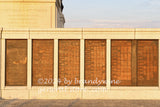 Pennsylvania monument copper plaques on front right side in Gettysburg National Military Park