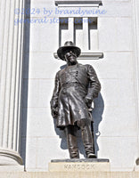 art print of Pennsylvania monument Winfield Scott Hancock statue in Gettysburg