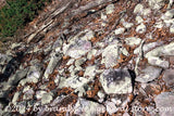 purple tinted rocks on mountain side art print