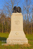 art print of 2nd RI Volunteers monument in Gettysburg National Park