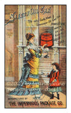 antique ad for safety oil can art print