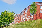 art print of Stalnaker Hall on WVU campus showing a side view