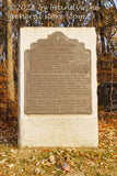 art print of Army of Potomac 6th Corps Major Sedgwick marker on Gettysburg battlefield