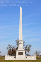 United States Regulars Army Monument left side view in Gettysburg National Military Park