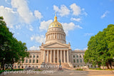 art print of the West Virginia capitol building in Charleston WV