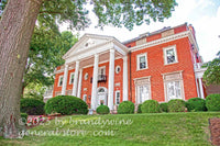 art print of WV Governor's mansion side view in Charleston