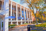 art print of Mountainlair on WVU campus in autumn