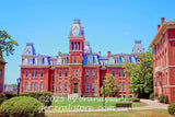 art print of Woodburn Hall on WVU campus in Morgantown WV