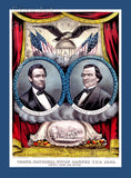  art print of 1864 Presidential Republican campaign poster of Abraham Lincoln