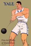 art print of Yale Hammer Thrower from 1908