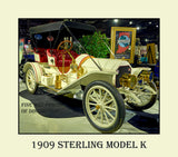 1909 Sterling Model K Antique Automobile Premium Poster