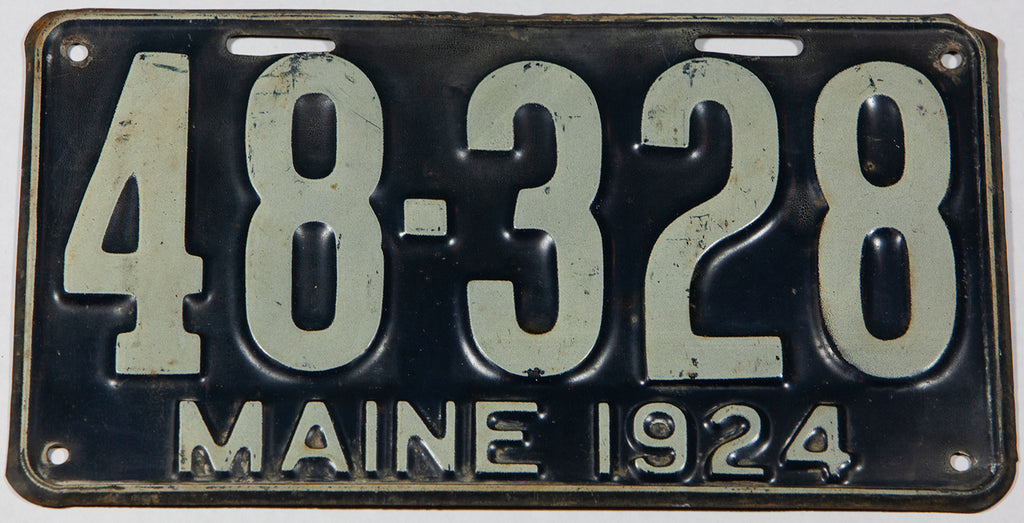 1924 Maine License Plate | Brandywine General Store