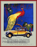 1928 Ford Lincoln Coupe in the Art Deco Style art print