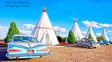 1959 Chevy Impala at Wigwam Motel on Route 66 Premium Print