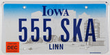 2006 Iowa scenic car license plate with Farm grading excellent minus