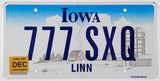 2007 Iowa farm scene license plate grading excellent minus