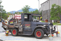 An archival premium Quality art Print of the Hatfield and McCoy's Truck Setting Outside the Dinner Theater in Pigeon Forge, Tennessee for sale by Brandywine General Store