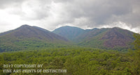 An archival premium Quality art Print of Mountains Showing the Effects of the Smokey Mountain Fires for sale by Brandywine General Store