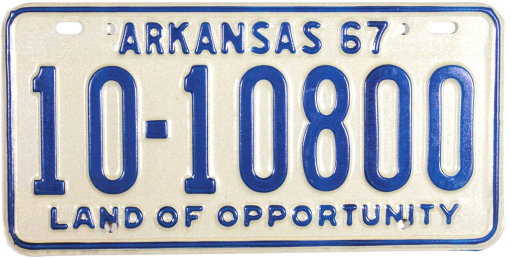 1967 Arkansas License Plate | Brandywine General Store