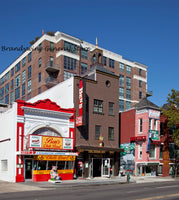 An art print of Ben's Chili Restaurant Building in Washington DC