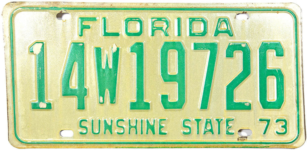 1973 Florida License Plate | Brandywine General Store