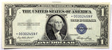 Fr #1614* star note series of 1935E silver certificate in the denomination of one dollar in choice uncirculated condition