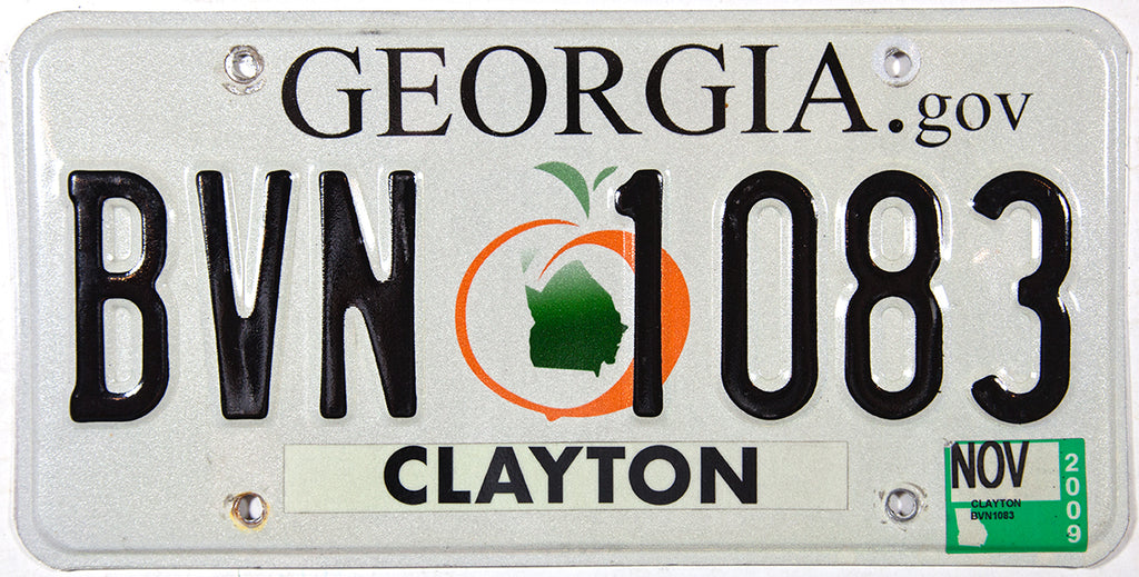 2009 Georgia Gov License Plate Brandywine General Store   GA2009ExcMin 1024x1024 