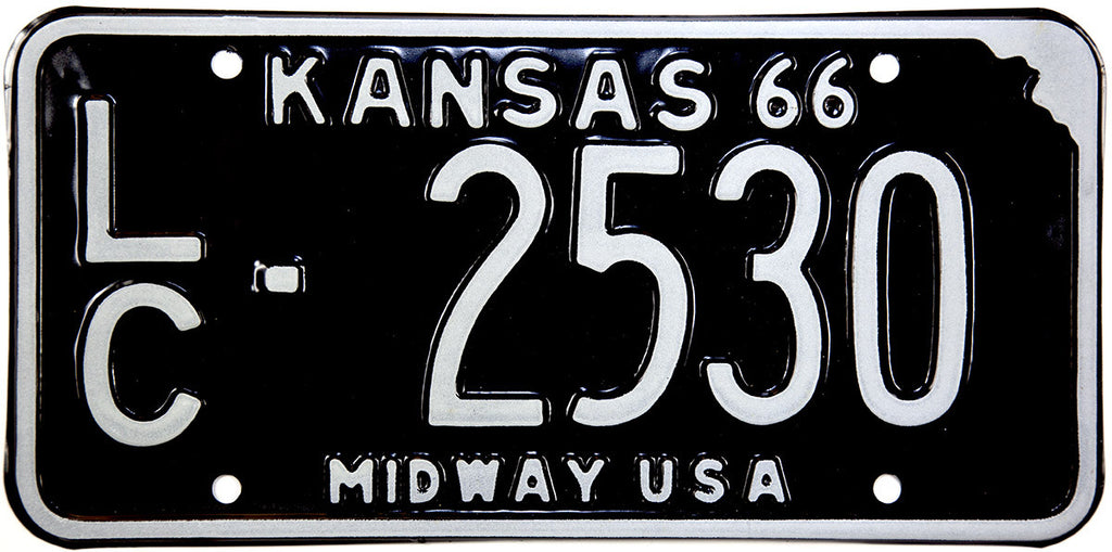 1966 Kansas License Plate | Brandywine General Store