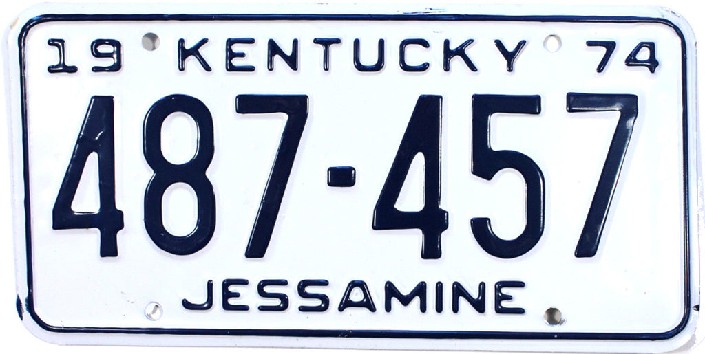 1974 Kentucky License Plate | Brandywine General Store