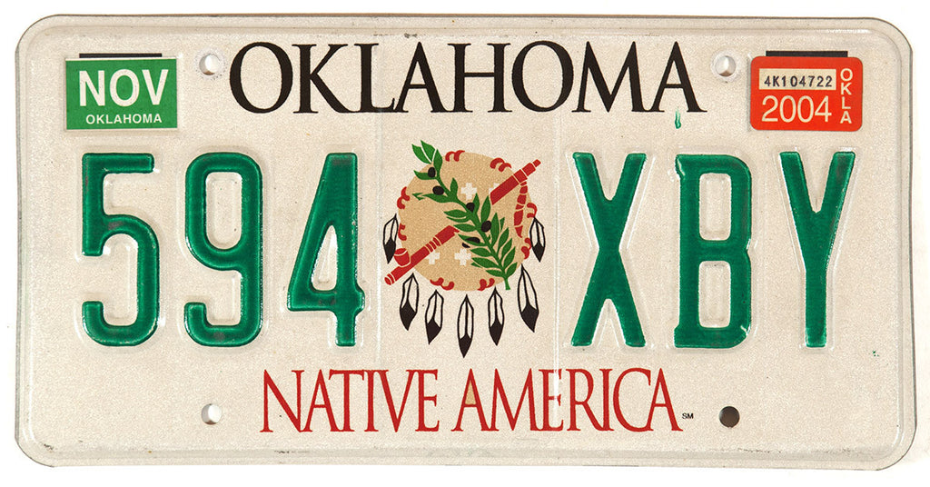 2004 Oklahoma License Plate | Brandywine General Store