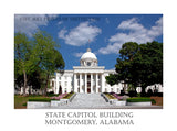 The Capitol Building at Montgomery Alabama Poster Style