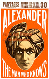 Alexander The Man Who Knows Magician Poster art print