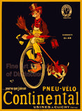 art print of Continental Bicycle Tire Advertising Poster