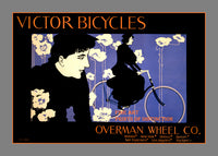 art print of 1896 Victor Bicycle Advertisement by the Overman Wheel Company