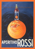 Apertivo Rossi with Orange Advertisement art print