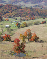 Fall Scene from Monterey Mountain