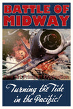 WWII Poster Battle of Midway Turning the Tide in the Pacific art print